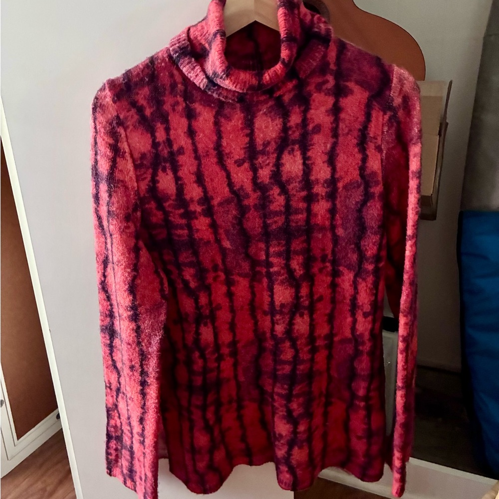 Zara Red Turtleneck Sweater